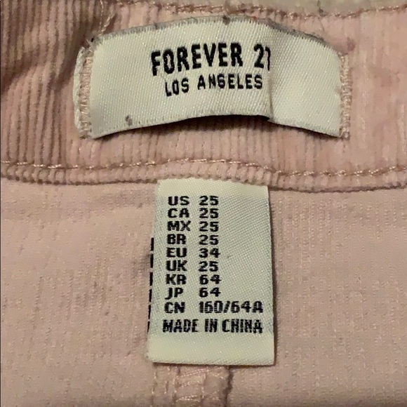Forever 21 Blush Pink Corduroy Skirt - Picture 4 of 4